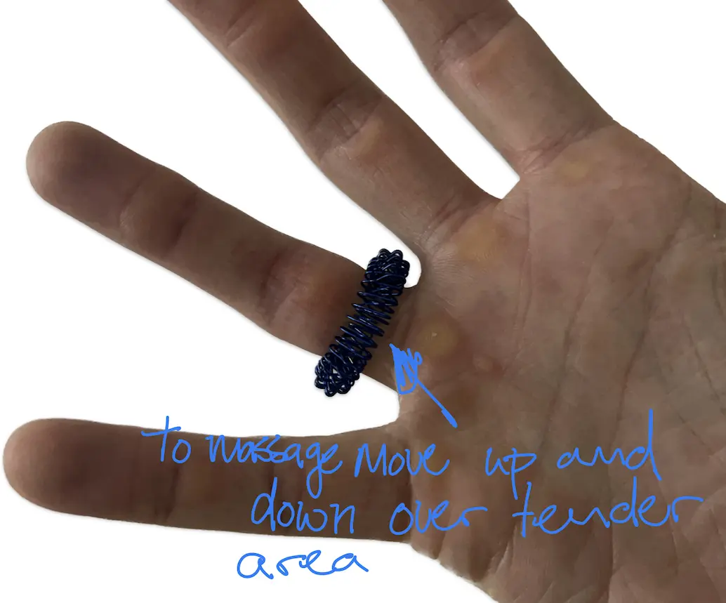 Massagering am Finger